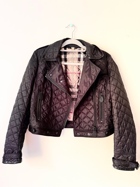Burberry Jackets & Blazers - Burberry Quilted Bomber Moto Jacket | Size M